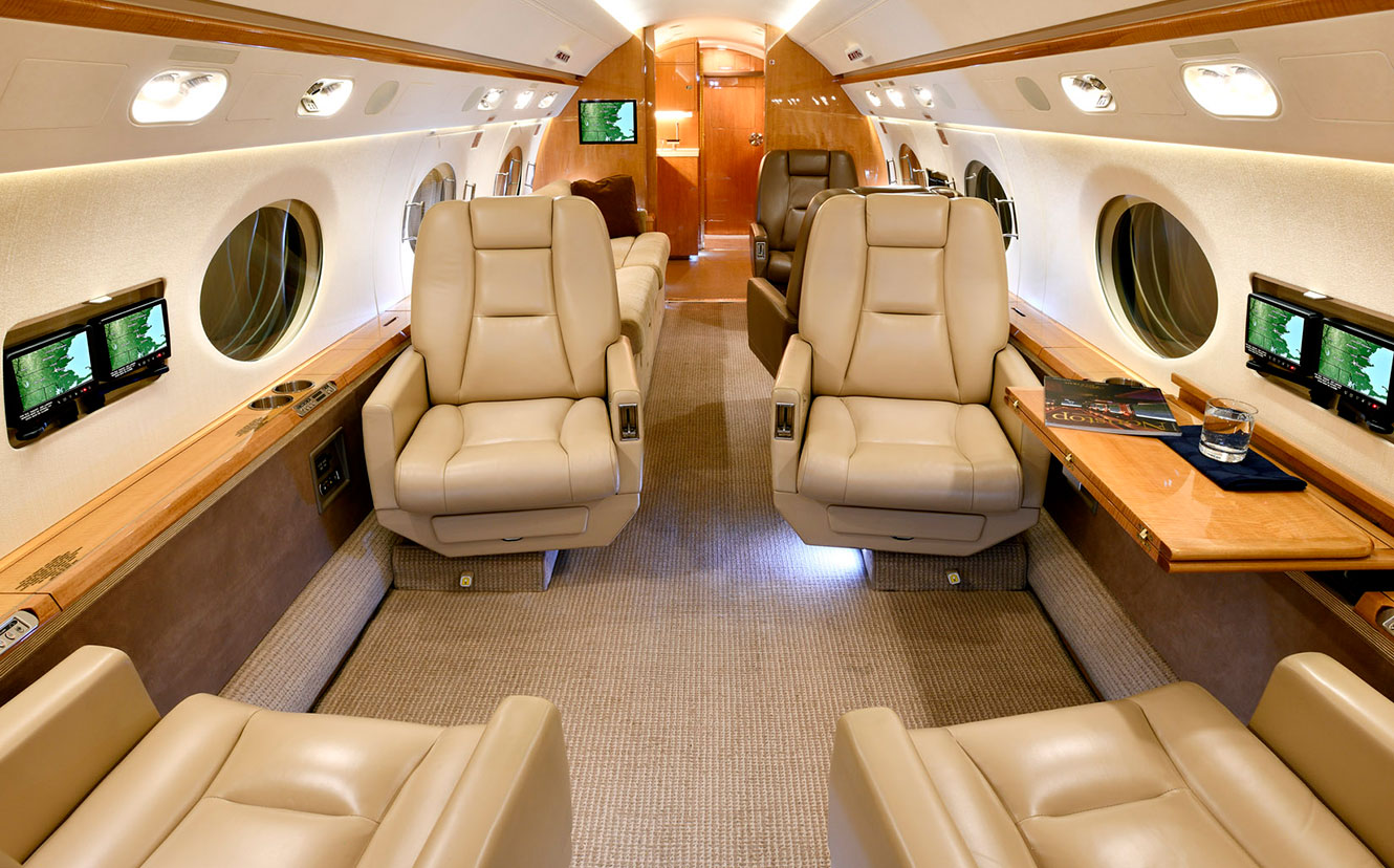 интерьер Gulfstream G450
